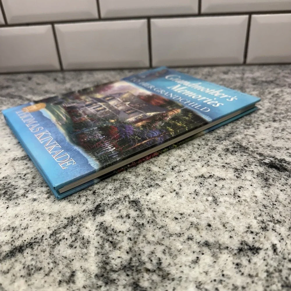 Thomas Kinkade Grandmother Memories Journal Blue Hardcover Keepsake Faith